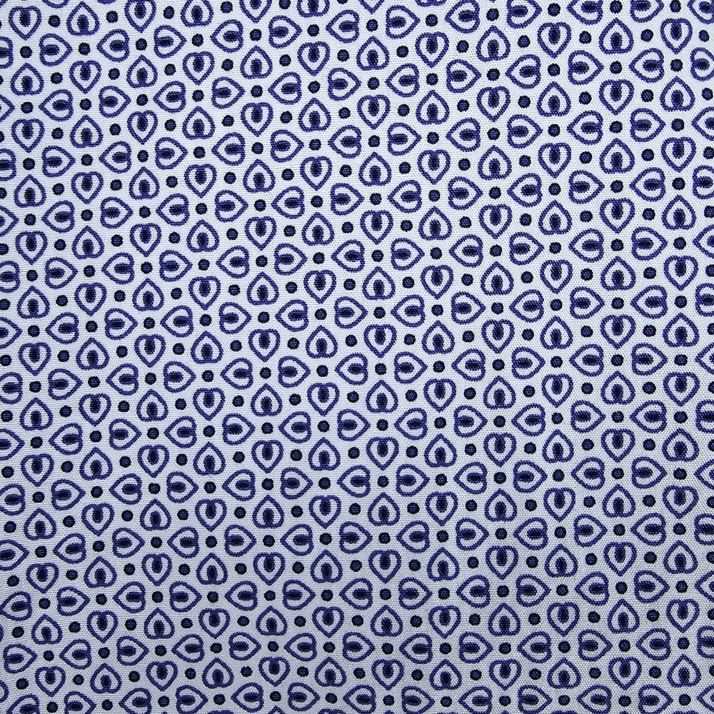 Zara Man Long Sleeve Slim Fit Button Down Shirt Blue White Men's Size Medium - Picture 6 of 15